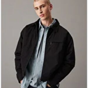 Men's Calvin Klein Black Water Resistant Shell Wind Protective Jacket M